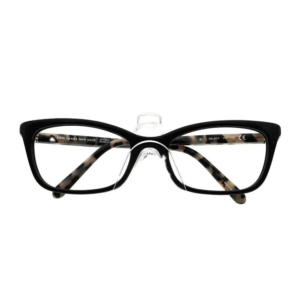 Kate Spade DELACY 07KI Eyeglasses 50-18 130 Black Havana New MSRP $188